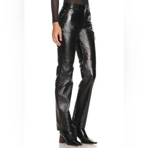 Revolve NBD | Mid Rise 100% Patent Leather Pant S